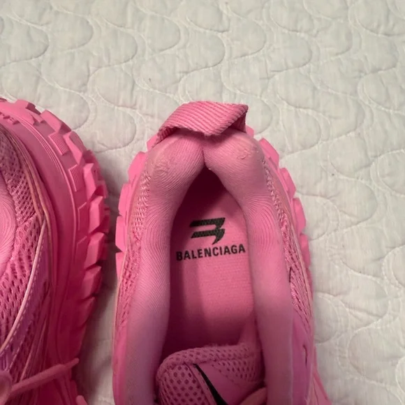 Balenciaga Bouncer Sneakers Women’s Size 10 Chunky Sole Pink Stunning - Picture 9 of 14
